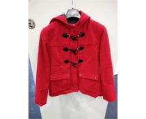 Brand New Primark Red Duffle Coat - Red - Size 16