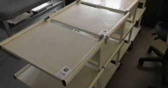 8 X White Trolleys