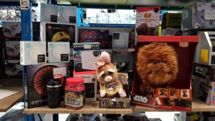 Approx. 20 Items Ð Mixed Lot To Inc Star Wars Chewbacca, Jelly Belly Vibrating Massage Cushio...