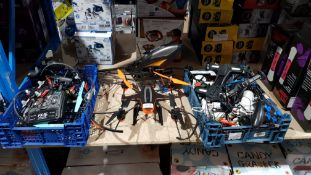 A Qty Of Mixed Drones & Controllers
