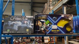 10 Items Ð 5 X Laser X 2 Player Pack & 5 X Silverlit Lazer M.A.D. Battle Ops