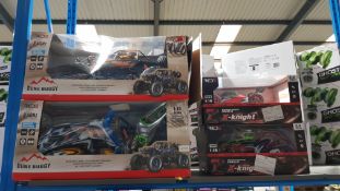 4 Items Ð 2 X Red5 RC Dune Buggy & 2 X Red5 X-Knight Extreme Speed Buggy