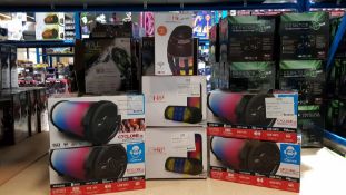 9 Items Ð 4 X Idance Cyclone 300 Speaker, 2 X He 900 Premium Lightshow Speaker, 2 X He Lights...