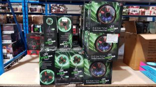 Approx. 28 Items Ð 15 X Led Clock Fan& 13 X Led Desktop Clock / Message Fan