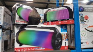 3 Items Ð 2 X Idance Cyclone 400 & 1 X Idance Cyclone 1000X Bluetooth Speakers