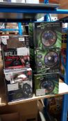 17 Items Ð 7 X Red5 Desktop Led Message / Clock Fan & 10 X Red5 RC Wall Climbing Car