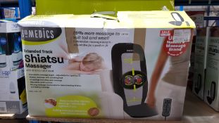 3 X Homedics Extended Track Shiatsu Massager With Heat