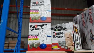 11 Items Ð 7 X Buzzwire Drinking Game, 2 X Drinking Roulette, 1 X Snakes & Bladdered & 1 X Ti...