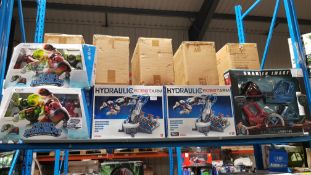 5 Items Ð 2 X Silverlit Robo Kombat, 2 X Hydraulic Robot Arm & 1 X Sharper Image Two Player E...