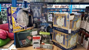 11 Items Ð Mixed Lot To Inc Mrs Potts Tea Pot, My Very Own Moon, Motion Robot & Poker Set