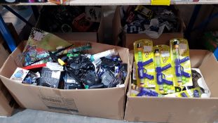Contents Of 2 Boxes Ð Mixed Menkind / Red5 Items To Inc Power Poppers, Led Clock Fans, RC Car...