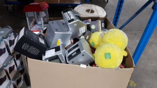 Contents Of Box Ð Mixed Menkind / Red5 Items To Inc ATM Touch Screen Bak, Candy Grabber, Imoj...