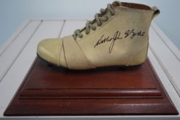 Willie John McBride signed mounted rugby boot