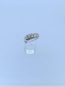 Silver and citrine set rind