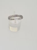 18ct white gold diamond eternity band
