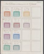 G.B. - TELEGRAPH STAMPS / SURFACE PRINTED 20 May 1874. De La Rue appendix page headed “New Colours