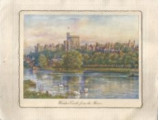 Royalty FINE CHRISTMAS CALENDAR KING GEORGE V HAND SIGNED 1934 WINDSOR CASTLE A fine unused Chris