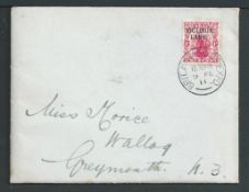 Antarctica 1911 Cover (minor staining) with 