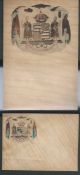 HAWAII AMAZING STATIONERY COLLECTION-SUPERB! An amazing group of 10 coloured stationery items showi
