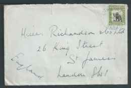 North Borneo 1932 Cover to England with 1925-28 6c tied by 