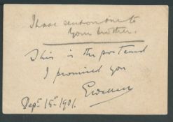 Boer War / Autographs 1902 Transvaal 1d postcard from Johannesburg to Cape Colony written and signed