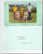 CHRISTMAS CARD HAROLD WILSON PRIME MINISTER ISLES OF SCILLY Fine undated Christmas card but circa 1