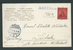 Trinidad / Hapag 1906 Coloured Picture Post Card (light bends) of Ponta Delgada, Azores, addressed