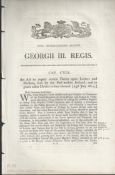 IRELAND GREAT BRITAIN 1814 ACT DUTIES ON LETTERS IRELAND Fascinating three page document to repeal