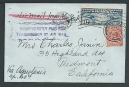 Air Mail - G.B. / U.S.A. 1928 Cover to California superscribed 