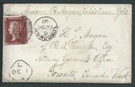 Canada / G.B. - Miltary 1858 Cover (with enclosed letter) from London to Toronto, headed 