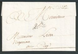Haiti 1764 Entire letter from Petit Goave to Cap, with light 