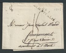 France / Italy 1806 Entire from Milan to Verviers, with two-line 
