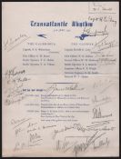AIR MAIL 1937 (July 8) Printed sheet headed 