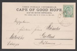CAPE OF GOOD HOPE 1903 Picture postcard of East London addressed to Austria, posted on the Austria