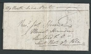 Jamaica 1857 Entire letter from Savannah La Mar to 
