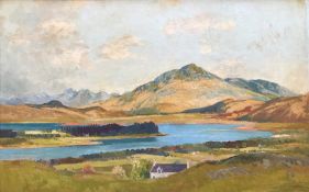 Scottish oil painting Beinn Respoil and Loch Shiel by Tom Hovell Shanks RSW, RGI, PIA