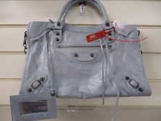 Balenciaga Sac with Mirror in pastel blue
