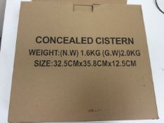 Dual flush concealed cistern