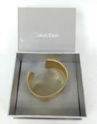 Calvin Klein Cuff Style Bracelet/Bangle Withpitted Design
