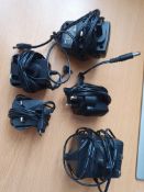 5 x plugs and chargers adapters
