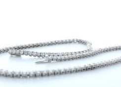 18ct White Gold Claw Set Diamond Collarate 10.74 Carats