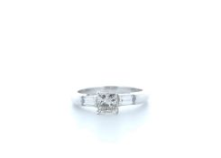 18ct White Gold Princess Cut Diamond Ring 1.20 Carats