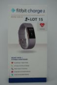 Fitbit charge 2 heart rate fitness wrist band - rose gold