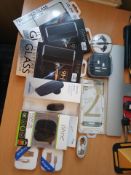 new mix items samsung bluetooth headset, iphone charger etc rrp £150