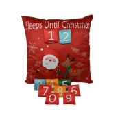 12 x sleeps until christmas cushions total rrp £120