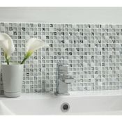 4.4 Square Meters of Porcelanosa Eternity White Floor and Wall Tiles. 29.7x29.7x0.8cm per tile....