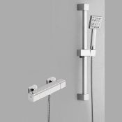NEW (K232) Hapilife® Square Shower Slide Rail Kits with Bar Shower Valve. RRP £112.99. The Ha...