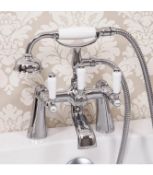 NEW (K342) Traditional Bath Shower Mixer. RRP £269.00. Soft round edges to give your room a re...