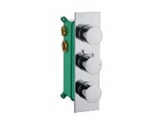 NEW (K220) LEVER CHROME CONCEALED SHOWER VALVE 3 OUTLET. RRP £449.00.