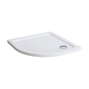 NEW (Z117) 800x800mm Quadrant Lightweight PU Shower Tray. RRP £164.99. Strong & Slimline low ...